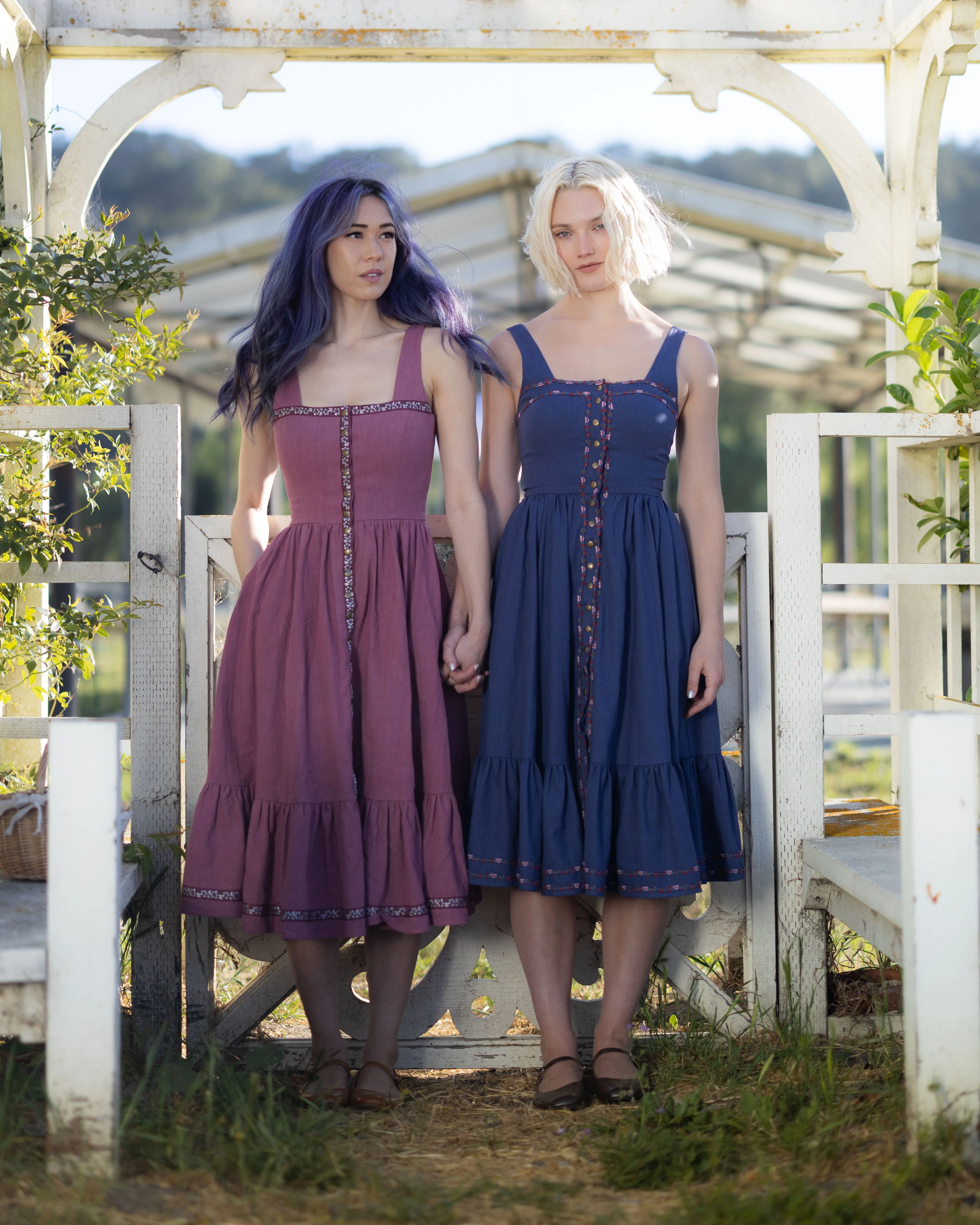Blueberry Dirndl Dress - Image 12