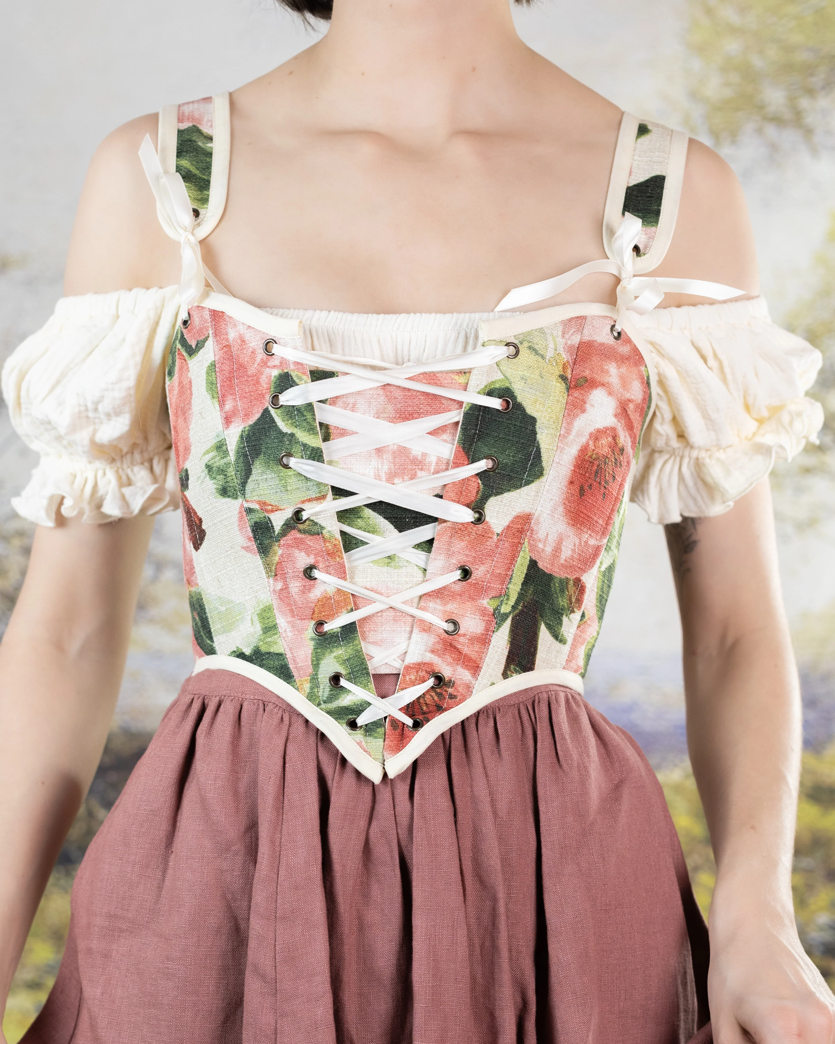 Ivory Cotton Milkmaid Dress - Image 8