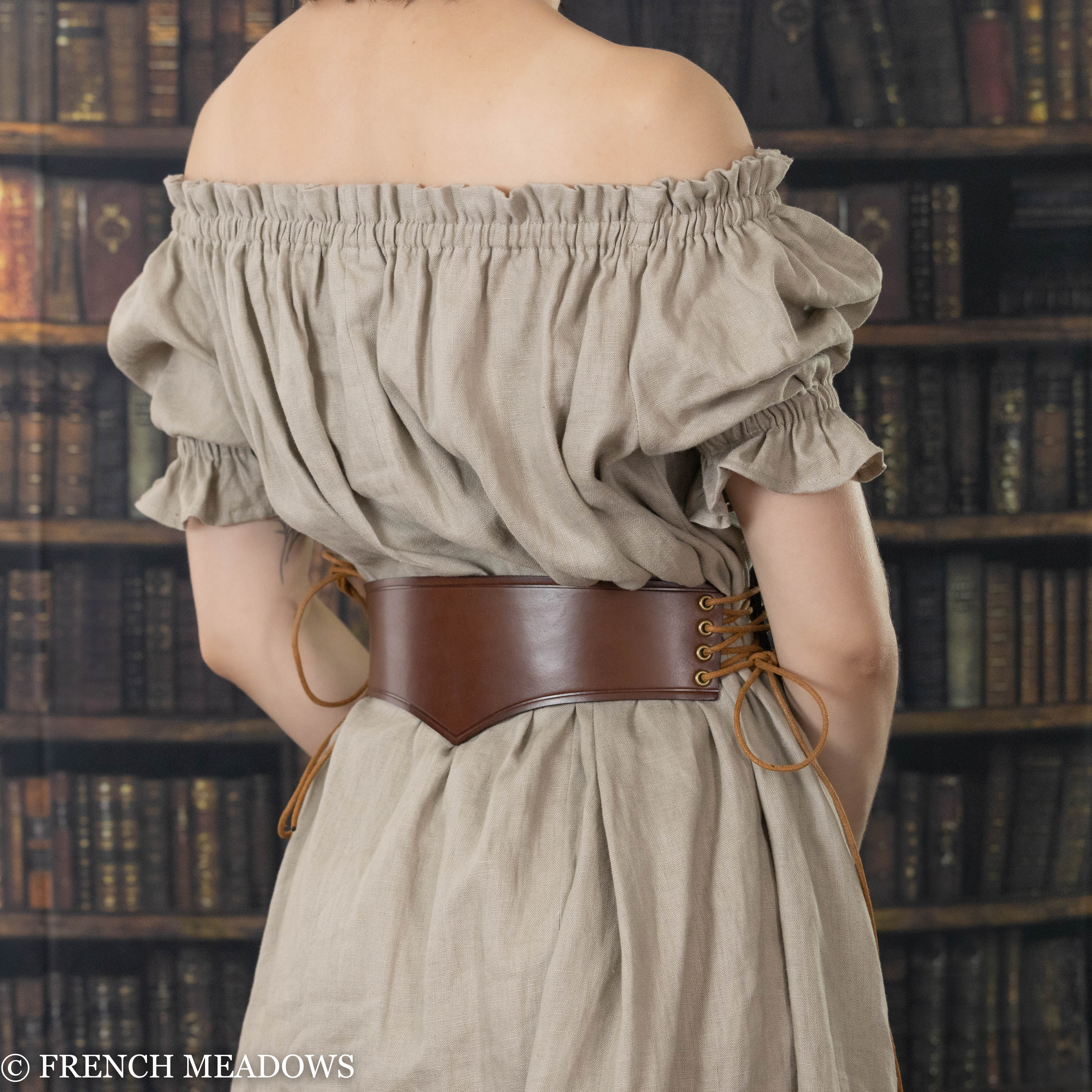 Wide Leather Waist Belt - Image 9