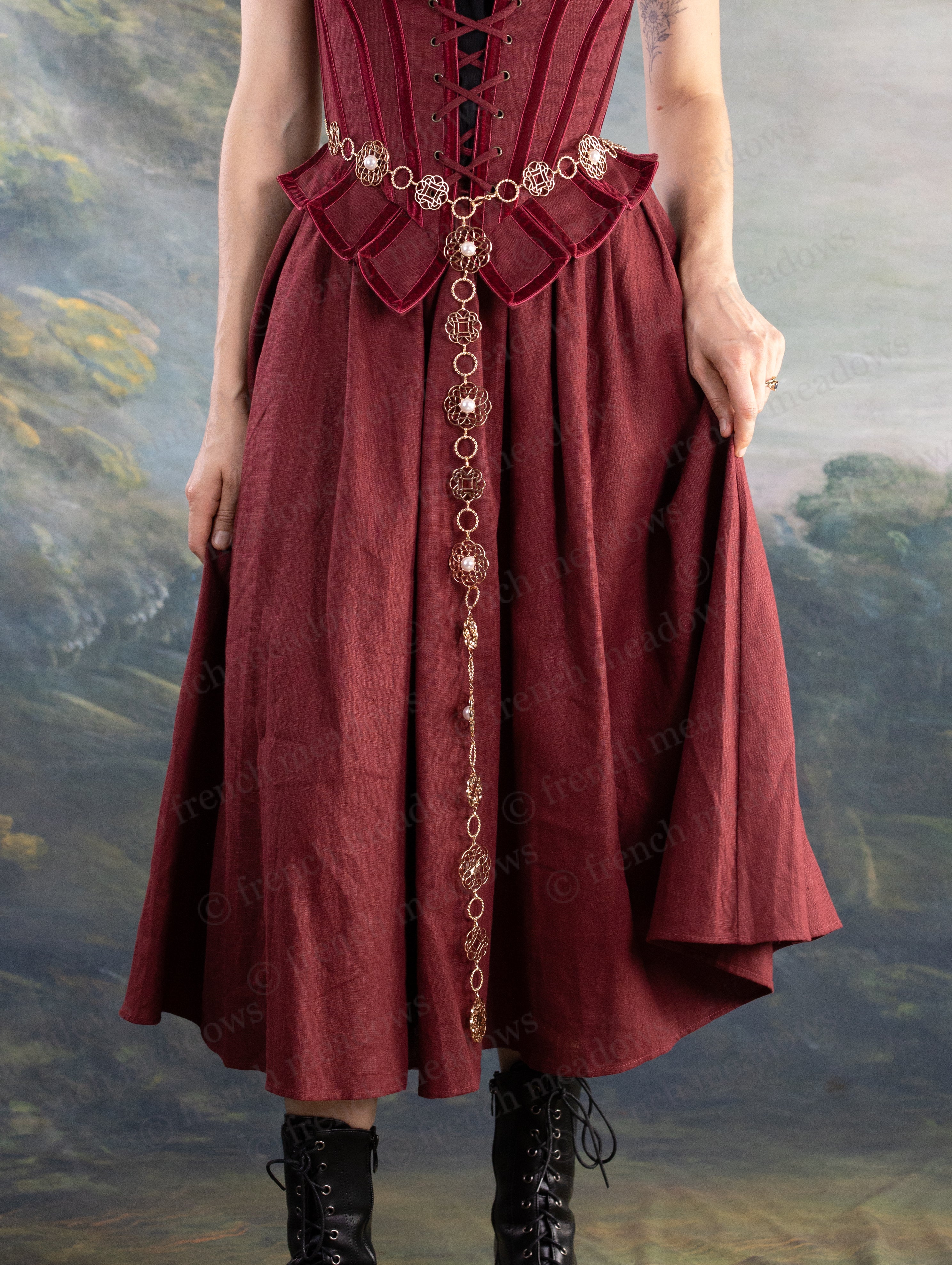 Rosette Medieval Chain Belt - Image 2