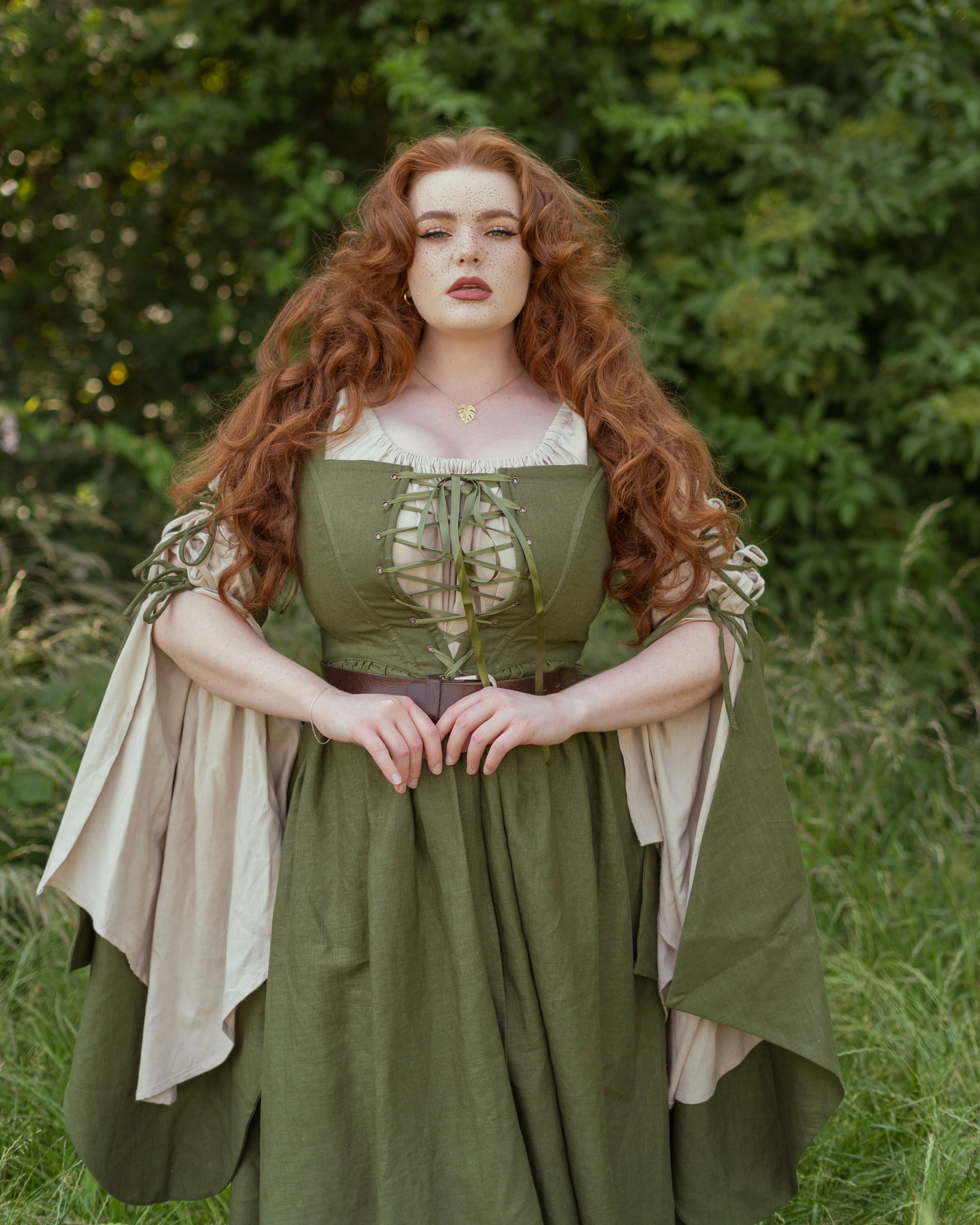 Natural Linen Bell Sleeve Chemise - Image 6